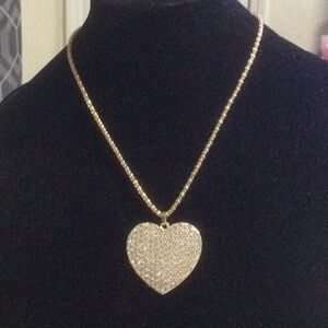 Gold Heart Pendant Necklace
